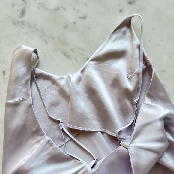 Reformation Ombré Sofia 100% Silk Slip Midi Dress Blue Lavender size 0 $278 Prom - Picture 9 of 14